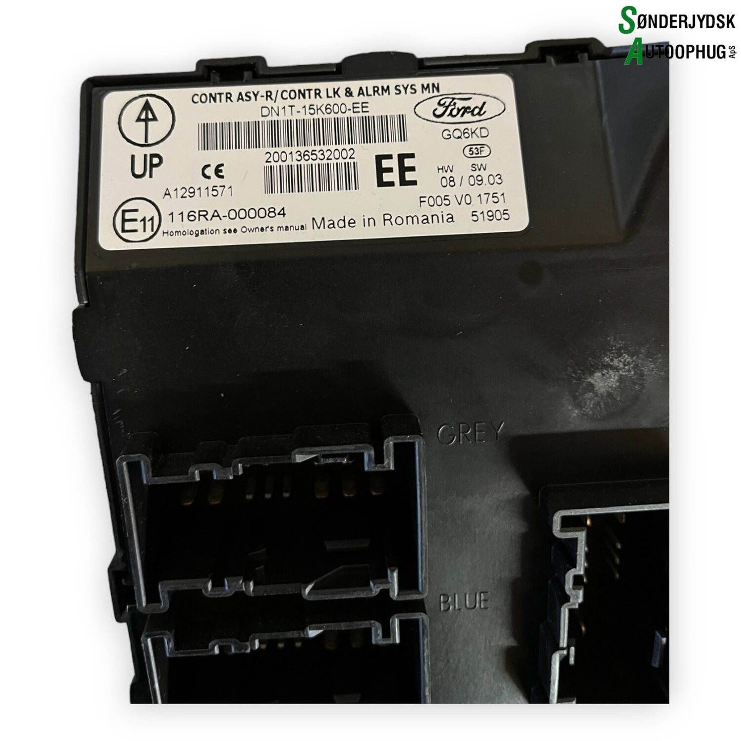 Ford Fiesta 7 Motorstyring - Motorstyreboks - Injection Elboks Med OEM Nr. F1B112A650AKB Fra Ford Ophugger