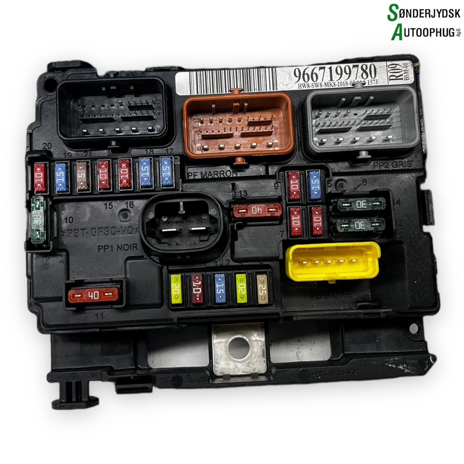 Citroen C3 II Sikringsboks Med OEM Nr. 9667199780 Fra Citroen Ophugger