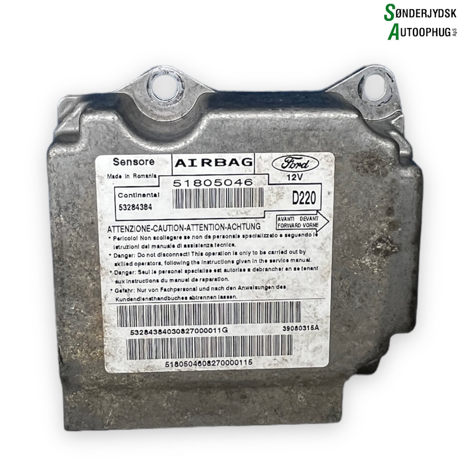 Ford Ka Airbag Elboks Med OEM Nr. 51805046 Fra Ford Ophugger