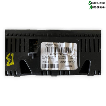 Citroen C5 Radio, Multi Display Med OEM Nr. 9665989780 Fra Citroen Ophugger