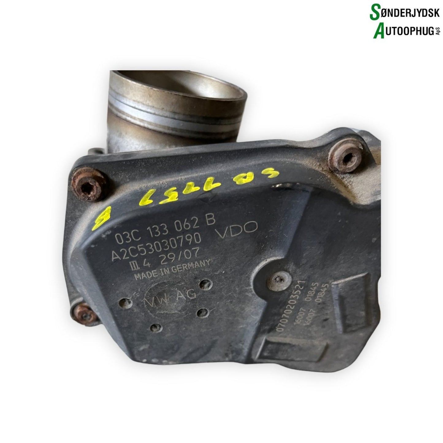 Skoda Fabia Spjældhus Med OEM Nr. 03C133062B Fra Skoda Ophugger