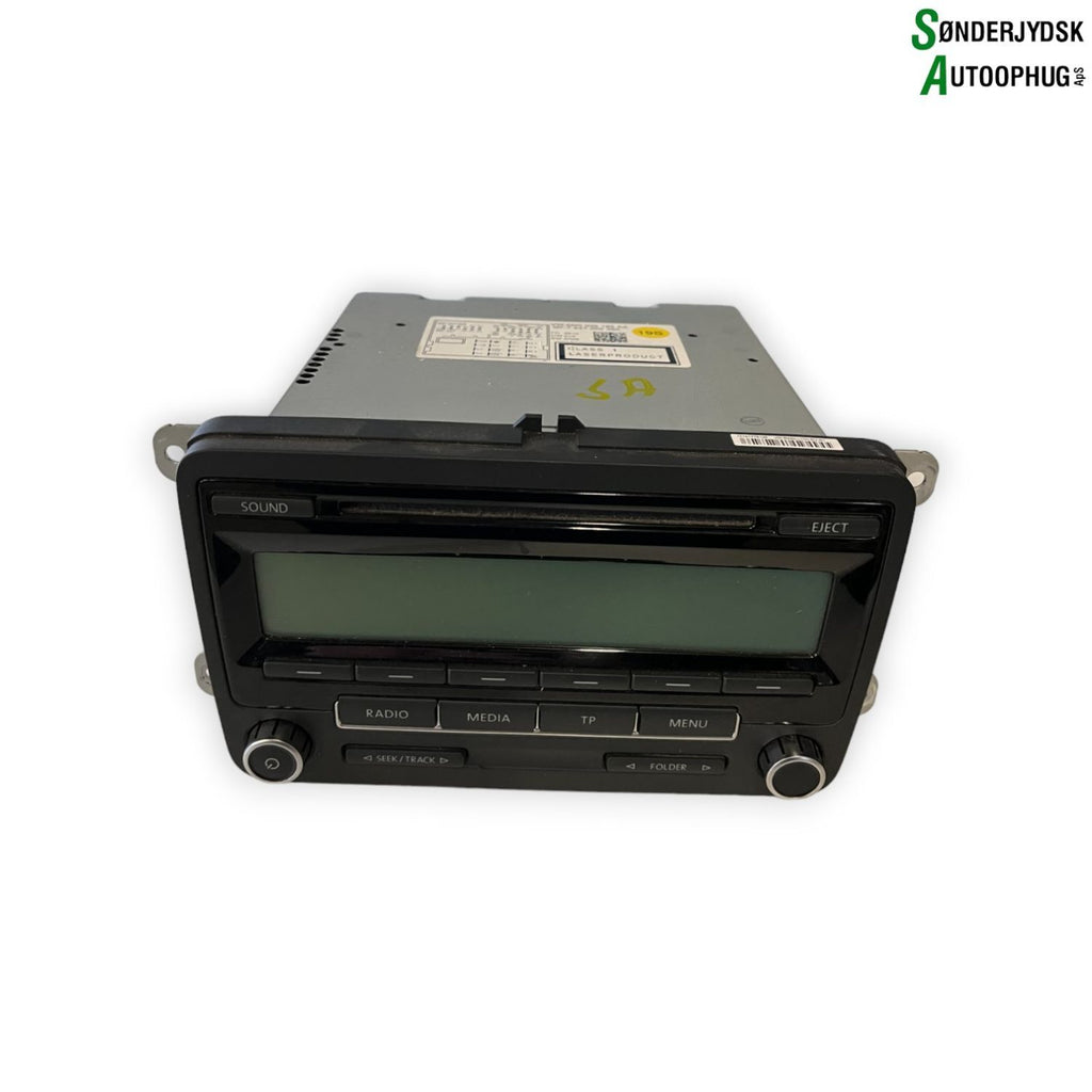 VW Golf 6 1K Radio M/Cd Med OEM Nr. 5M0035186AA Fra VW Ophugger