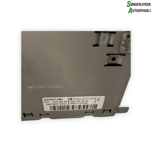 VW Golf 6 1K Radio M/Cd Med OEM Nr. 5M0035186AA Fra VW Ophugger