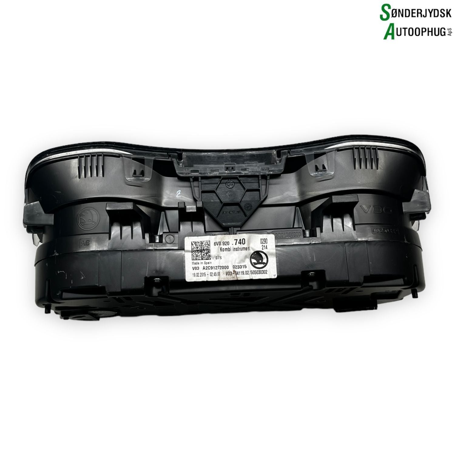 Skoda Fabia Speedometer - Instrument Med OEM Nr. 6V0920740 Fra Skoda Ophugger