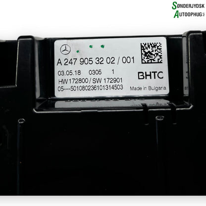 Mercedes-Benz A-W177 Varmeregulering Med OEM Nr. A2479053202 Fra Mercedes-Benz Ophugger