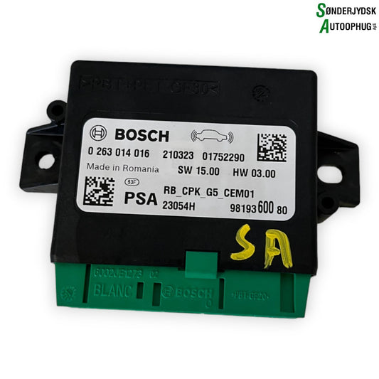 Opel Grandland  Pdc Sensor/Baksensor Med OEM Nr. 0263014016 Fra Opel Ophugger