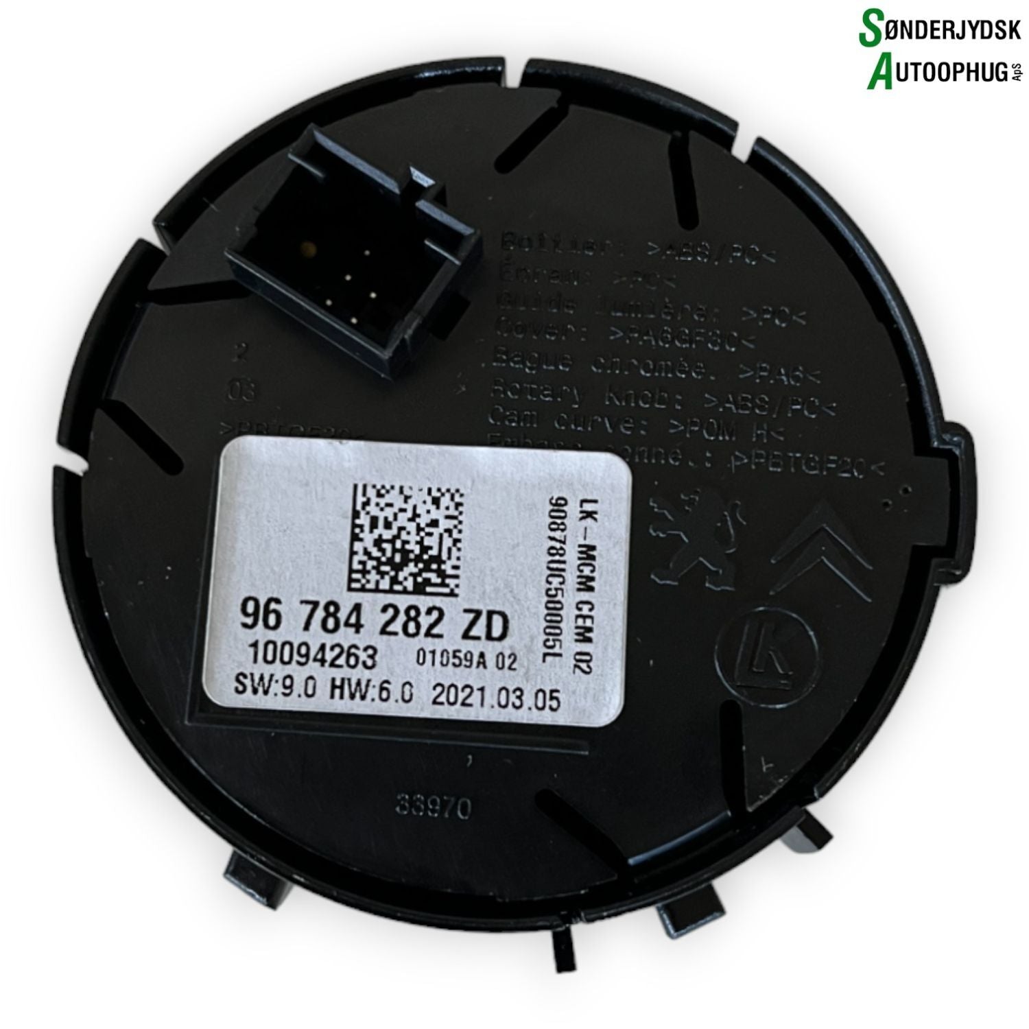 Opel Grandland Mmi Multikontakt Med OEM Nr. 96784282ZD Fra Opel Ophugger