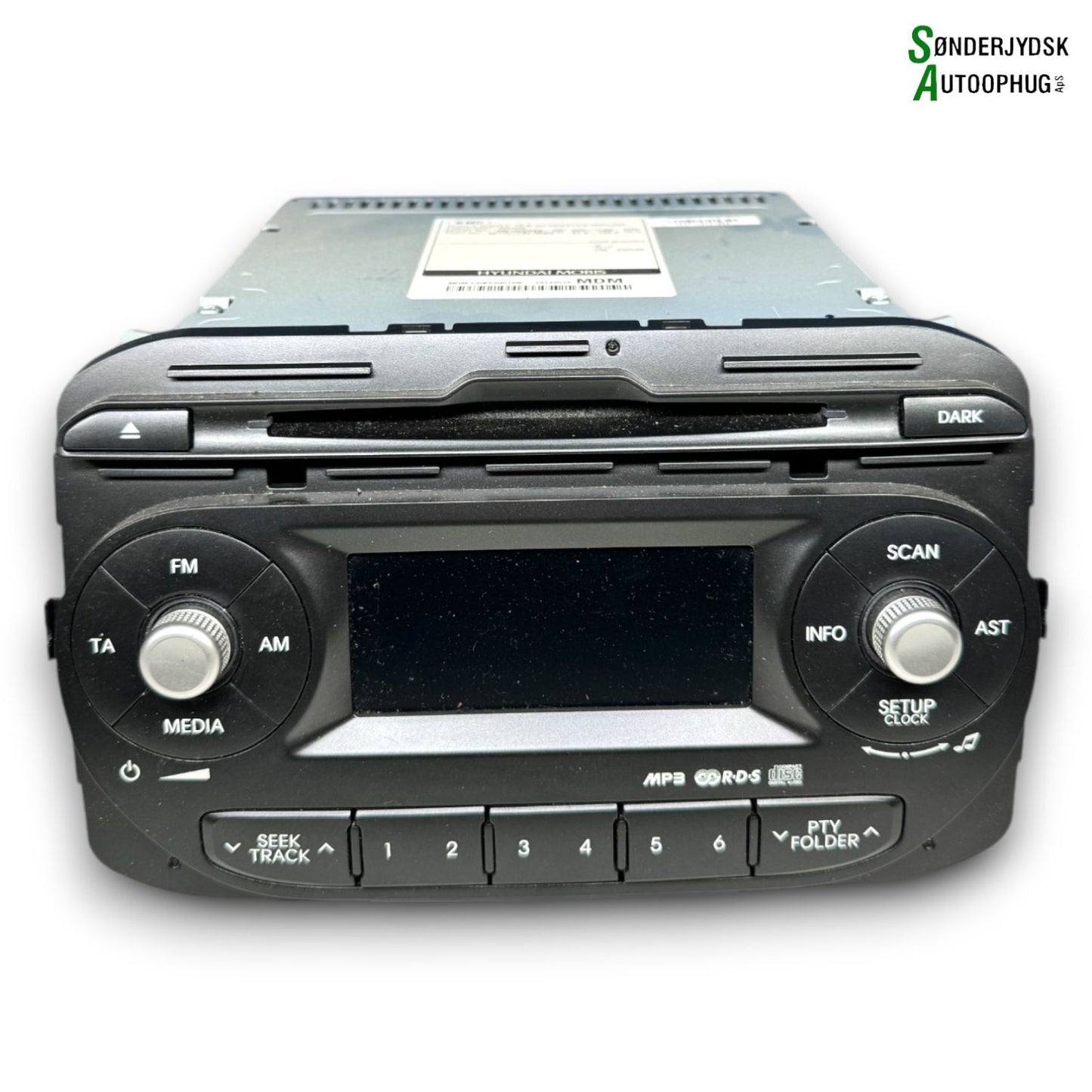 Kia Picanto Radio M/Cd Med OEM Nr. 961701Y201MB2	 Fra Kia Ophugger
