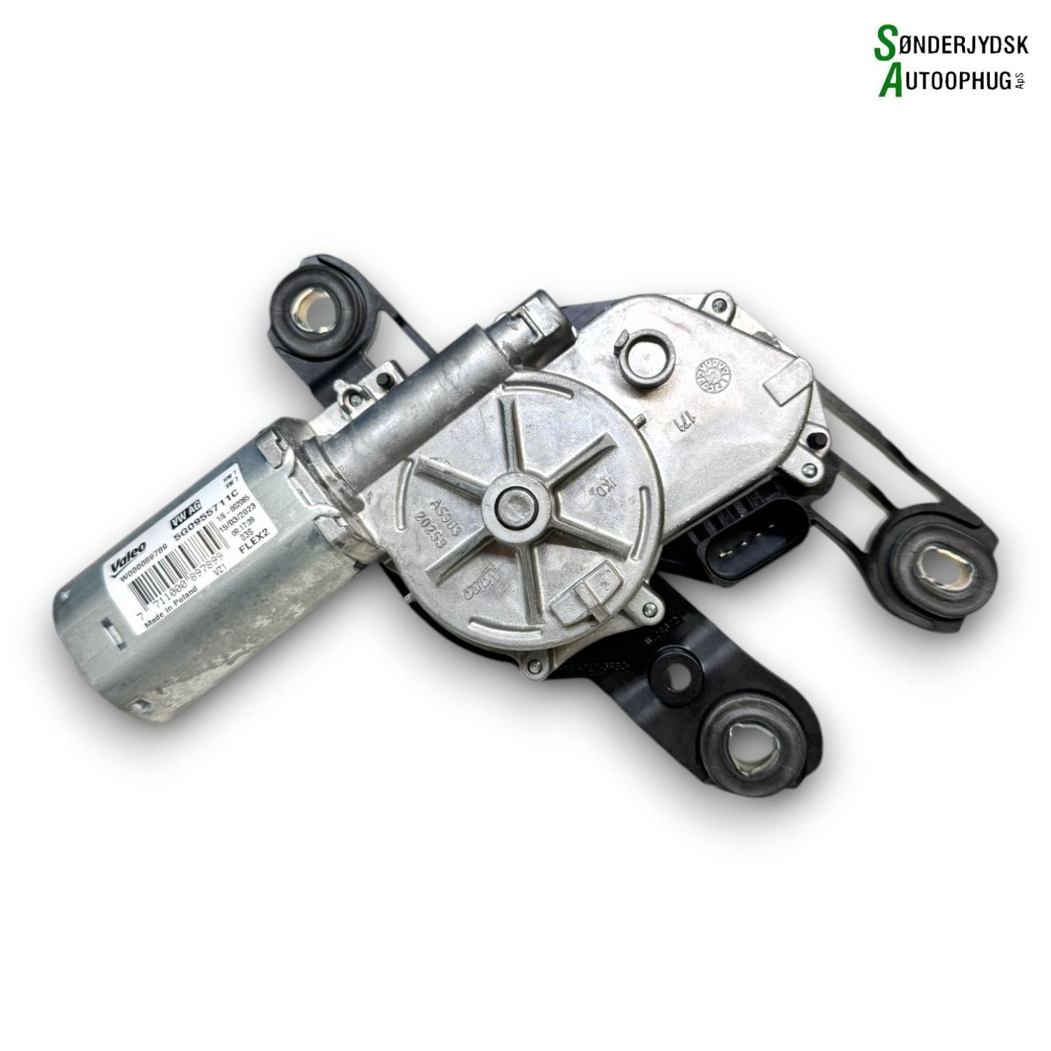 VW Touran 5T Bagrudevisker Motor Med OEM Nr. 5G0955711D Fra VW Ophugger