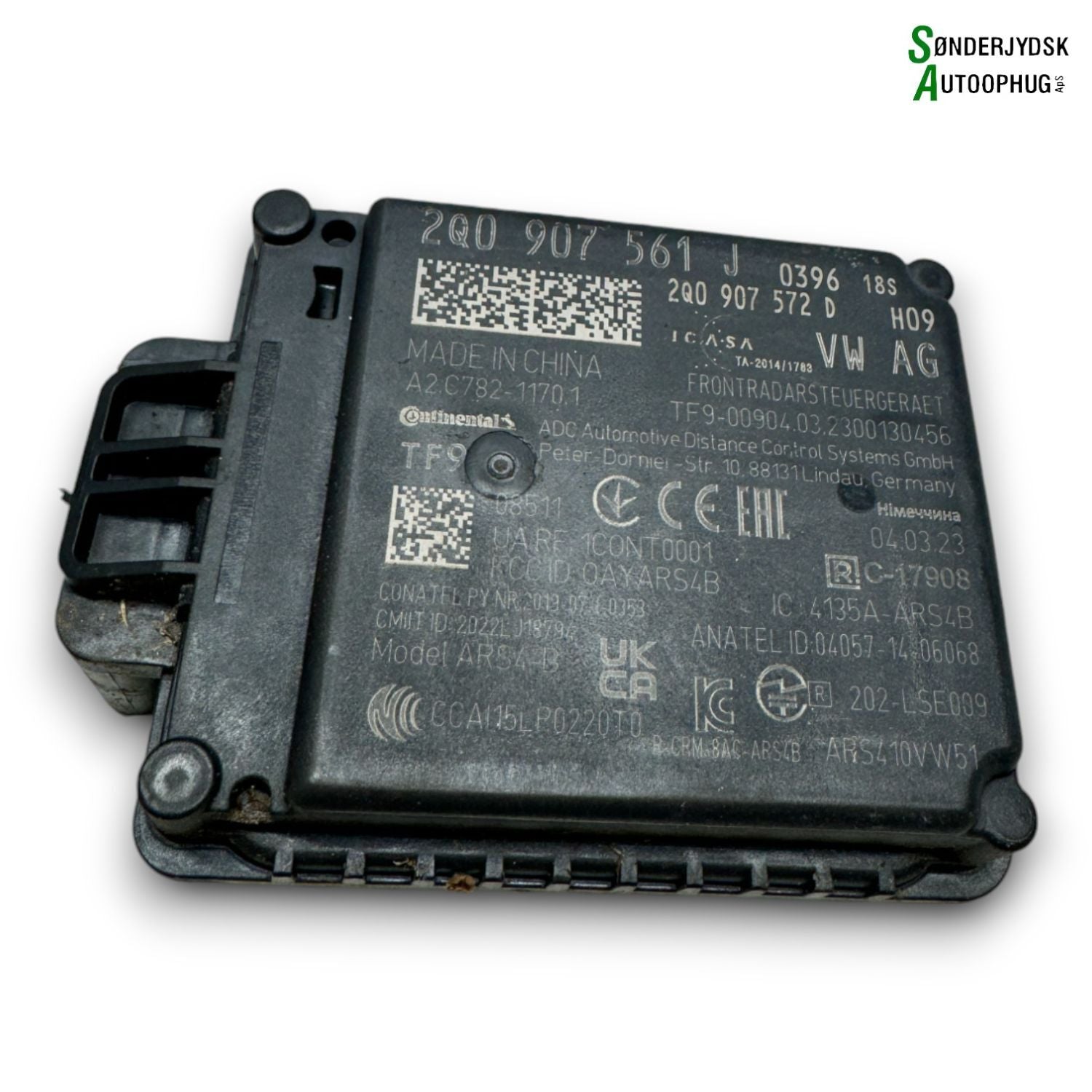 VW Touran 5T Radar Med OEM Nr. 2Q0907561J Fra VW Ophugger