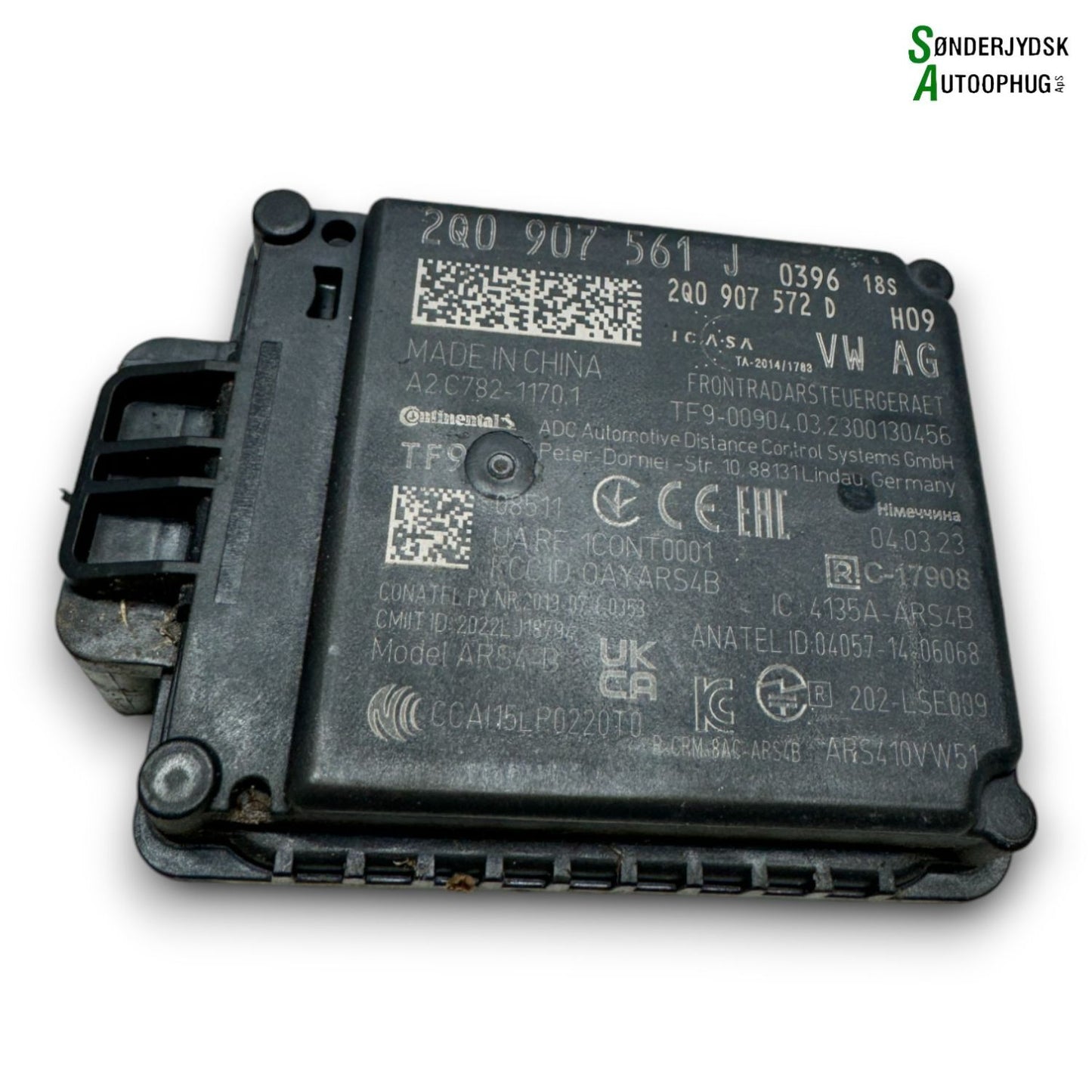 VW Touran 5T Radar Med OEM Nr. 2Q0907572D Fra VW Ophugger