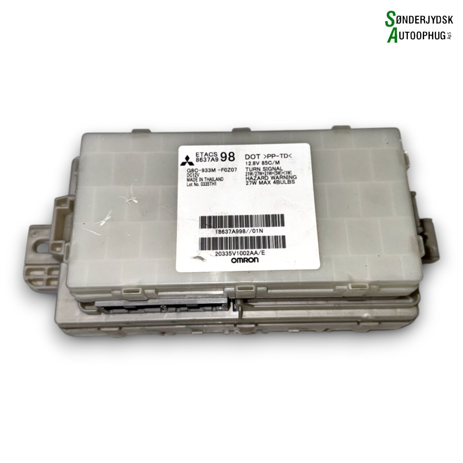 Mitsubishi Space Star Startspærre Med OEM Nr. 8637A998 Fra Mitsubishi Ophugger