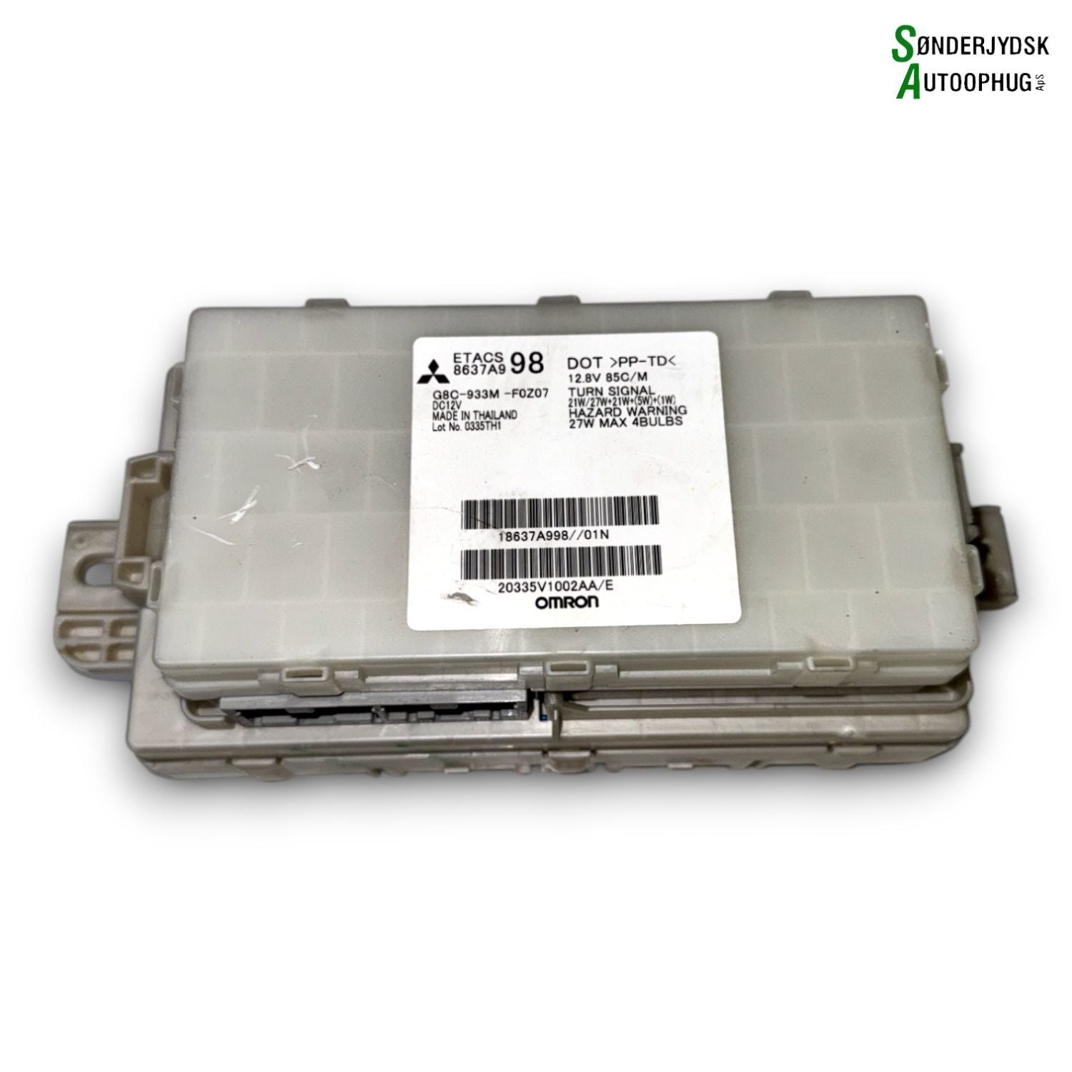 Mitsubishi Space Star Startspærre Med OEM Nr. 8637A998 Fra Mitsubishi Ophugger
