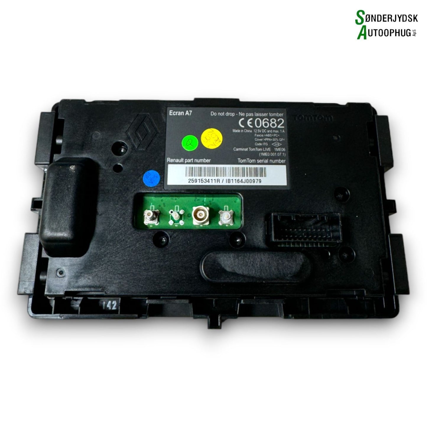 Renault Megane 3 Multiskærm (Evt. Touch) Med OEM Nr. 280380578R Fra Renault Ophugger