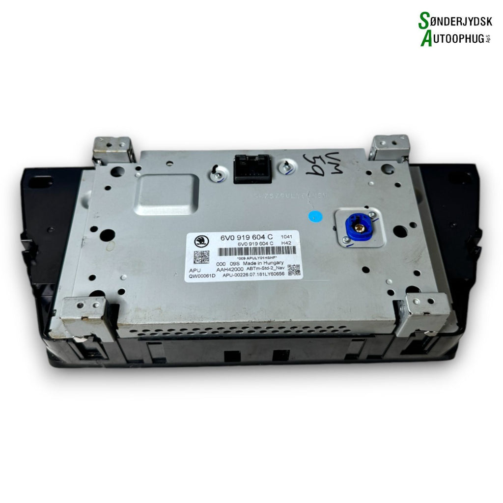 Skoda Fabia Multiskærm (Evt. Touch) Med OEM Nr. 6V0919604C Fra Skoda Ophugger