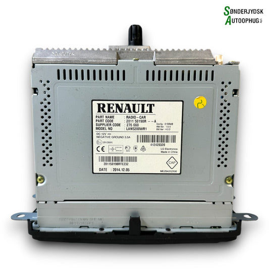 Renault Captur 1 Radio, Multi Display Med OEM Nr. 281158113R Fra Renault Ophugger