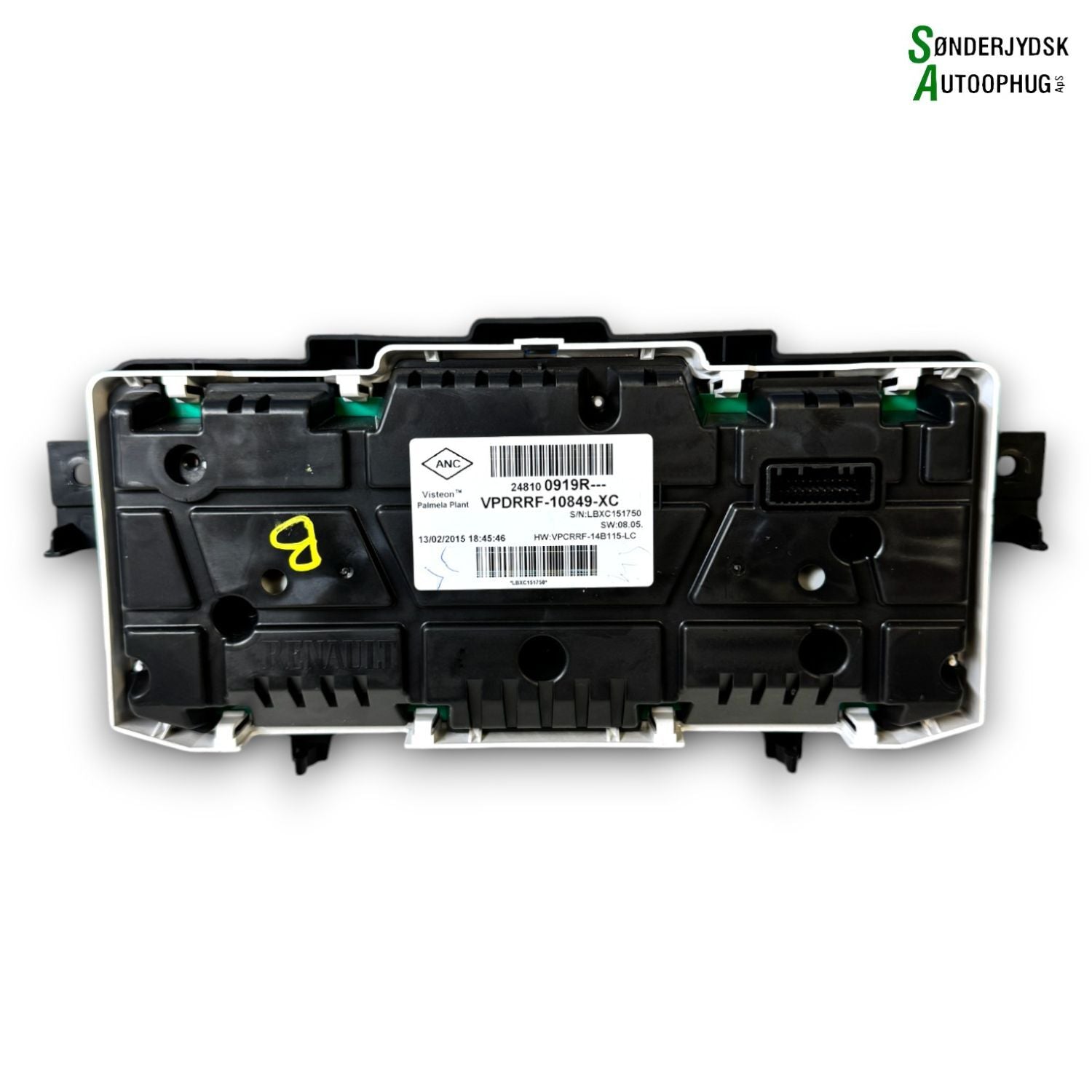 Renault Captur 1 Speedometer - Instrument Med OEM Nr. 248100919R Fra Renault Ophugger