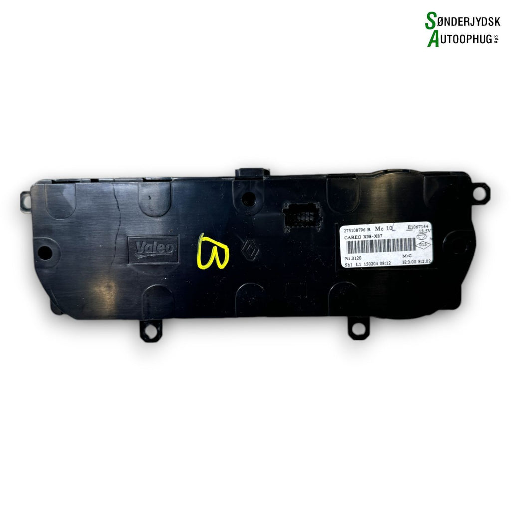 Renault Captur 1 Varmeregulering Med OEM Nr. 275105430R Fra Renault Ophugger