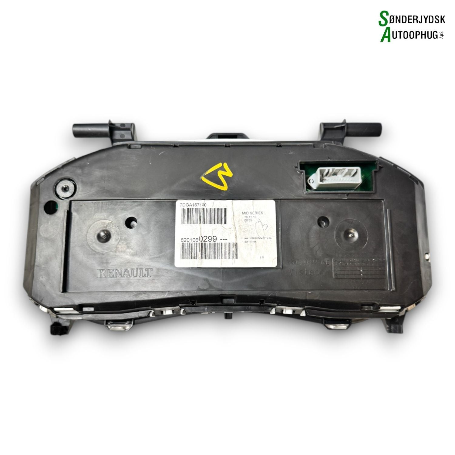 Renault Clio 3 Speedometer - Instrument Med OEM Nr. 8201060299 Fra Renault Ophugger