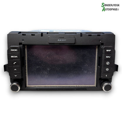 Kia Rio UB Radio, Multi Display Med OEM Nr. 965601W511CA	 Fra Kia Ophugger