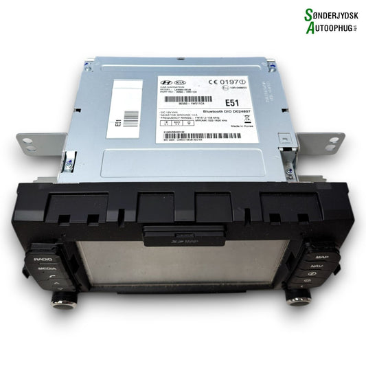 Kia Rio UB Radio, Multi Display Med OEM Nr. 965601W511CA	 Fra Kia Ophugger