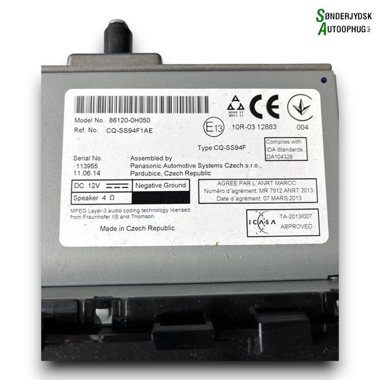 Peugeot 108 Radio M/Cd Med OEM Nr. 861200H050 Fra Peugeot Ophugger