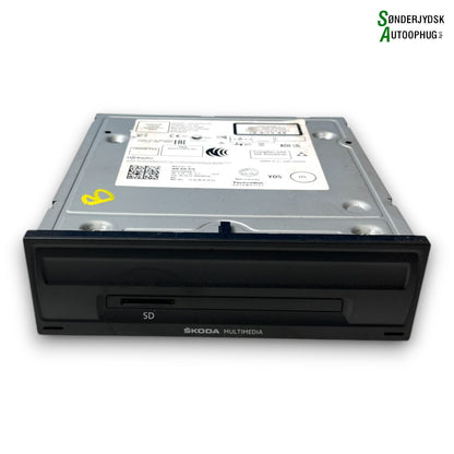 Skoda Fabia Radio M/Cd Med OEM Nr. 5Q0035819 Fra Skoda Ophugger