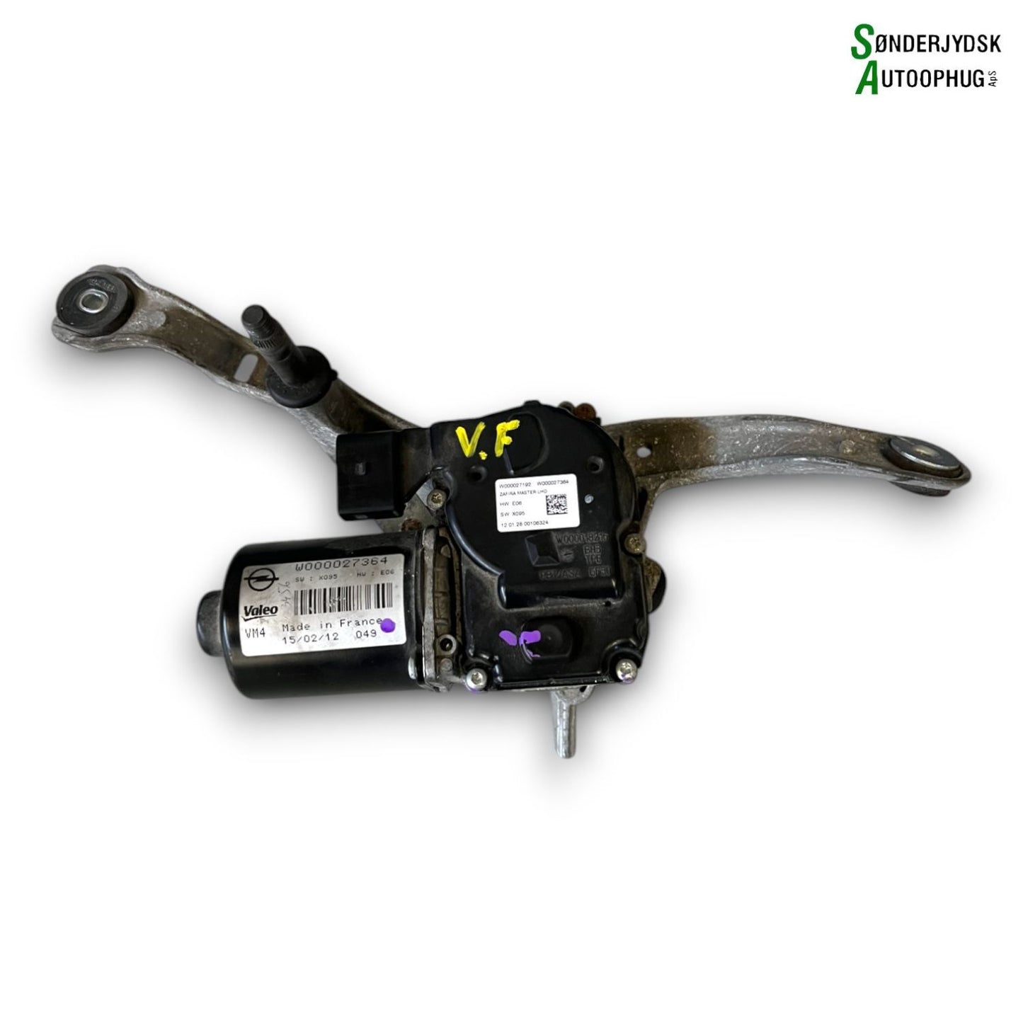 Opel Zafira C Tourer Viskermotor Med OEM Nr. W000027364 Fra Opel Ophugger