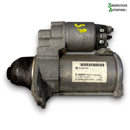 Opel Corsa E Starter Med OEM Nr. 000170611 Fra Opel Ophugger