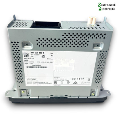 VW Polo 6C Radio, Multi Display Med OEM Nr. 6C0035885B Fra VW Ophugger