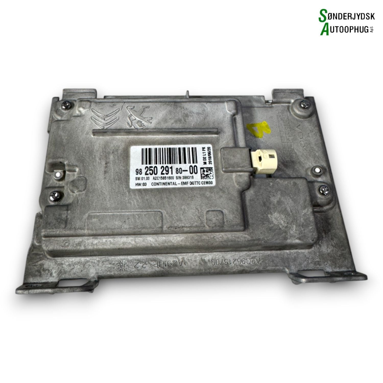 Peugeot 208 Radio, Multi Display Med OEM Nr. 982502918000 Fra Peugeot Ophugger