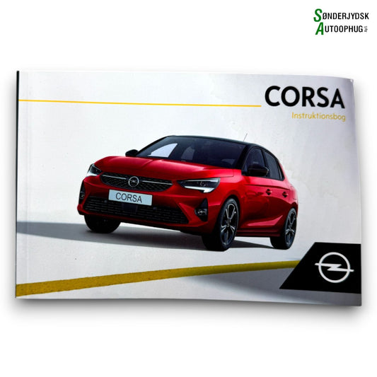 Opel Corsa F Instruktionsbog Med OEM Nr. Ophugger Fra Opel Ophugger