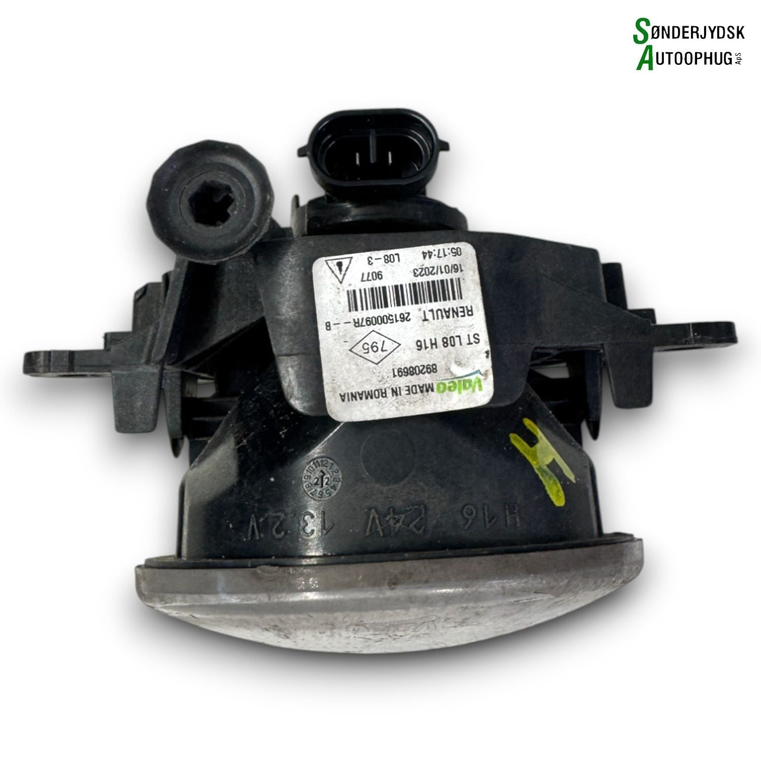 Dacia Sandero LLI Tågelygte For Med OEM Nr. 261500097R Fra Dacia Ophugger