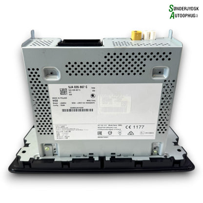 Skoda Rapid Radio, Multi Display Med OEM Nr. 5JA035867C Fra Skoda Ophugger