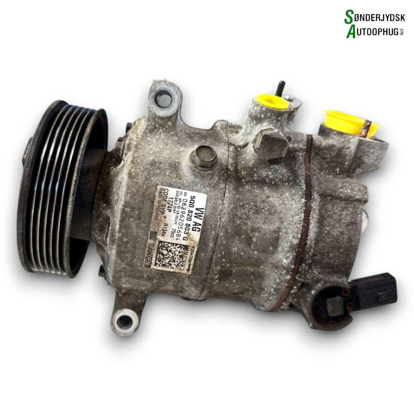 Skoda Rapid Aircondition Pumpe Med OEM Nr. 5Q0820803G Fra Skoda Ophugger