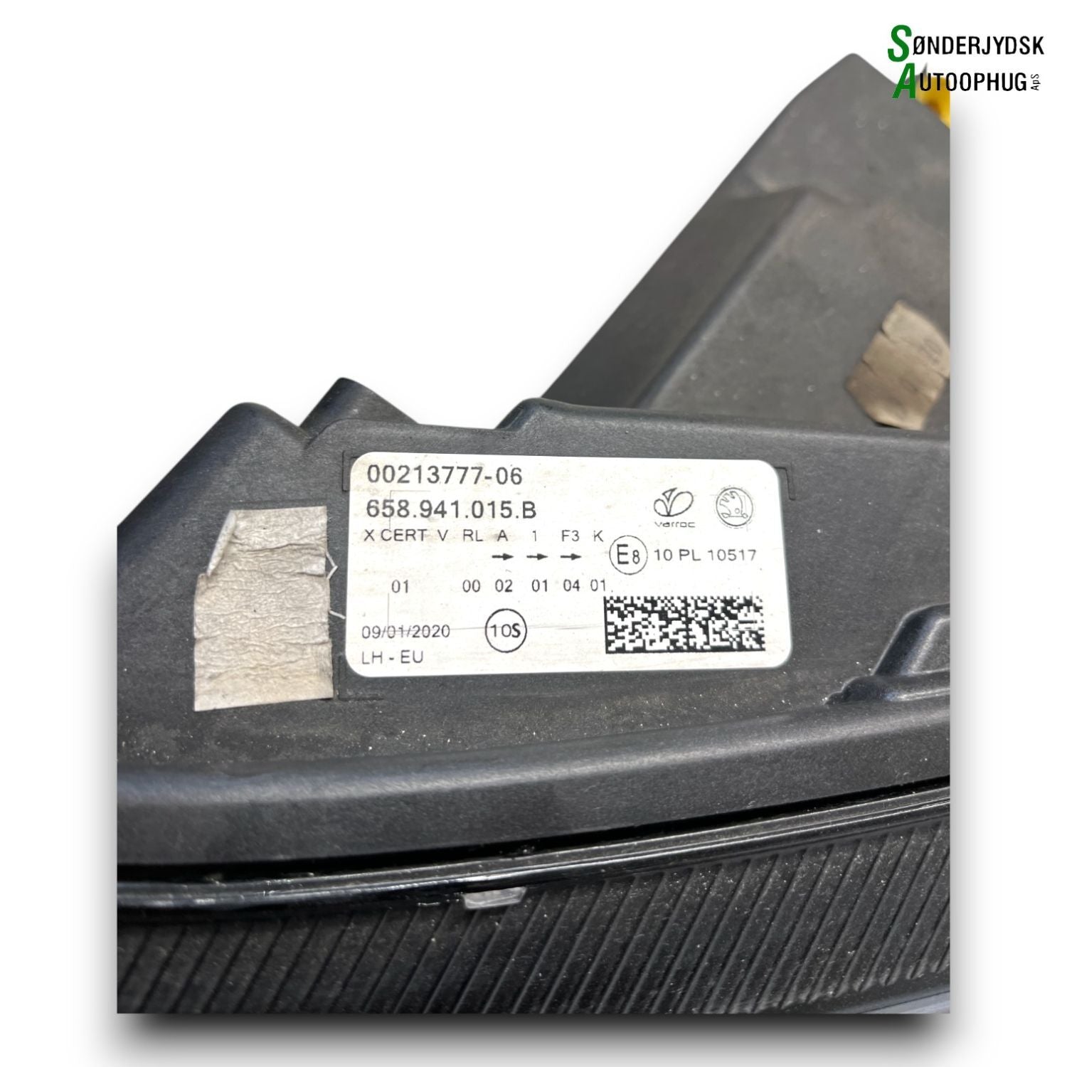 Skoda Kamiq Forlygte Med OEM Nr. 658941015B Fra Skoda Ophugger