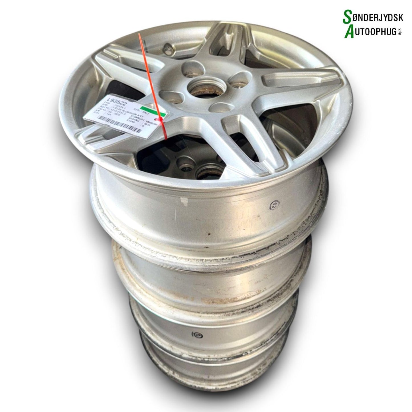 Ford Fiesta 7 Fælge Aluminium Sæt   Med OEM Nr. C1BC1007BB Fra Ford Ophugger