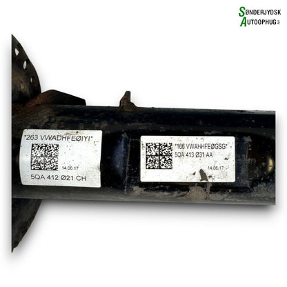 VW Touran 5T Fjederben For V Med OEM Nr. 5QA413031AG Fra VW Ophugger