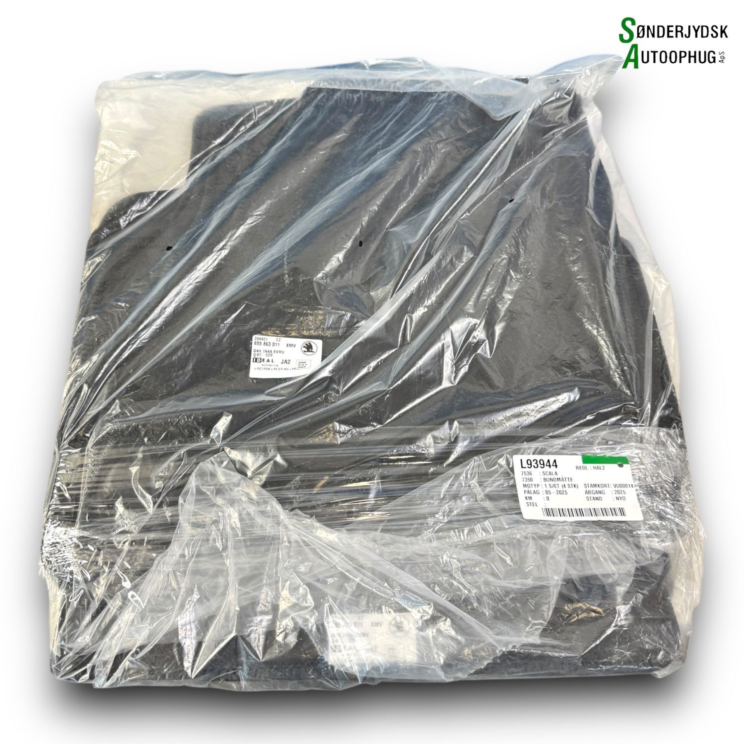 Skoda Scala Bundmåtte Med OEM Nr. 655863011 Fra Skoda Ophugger