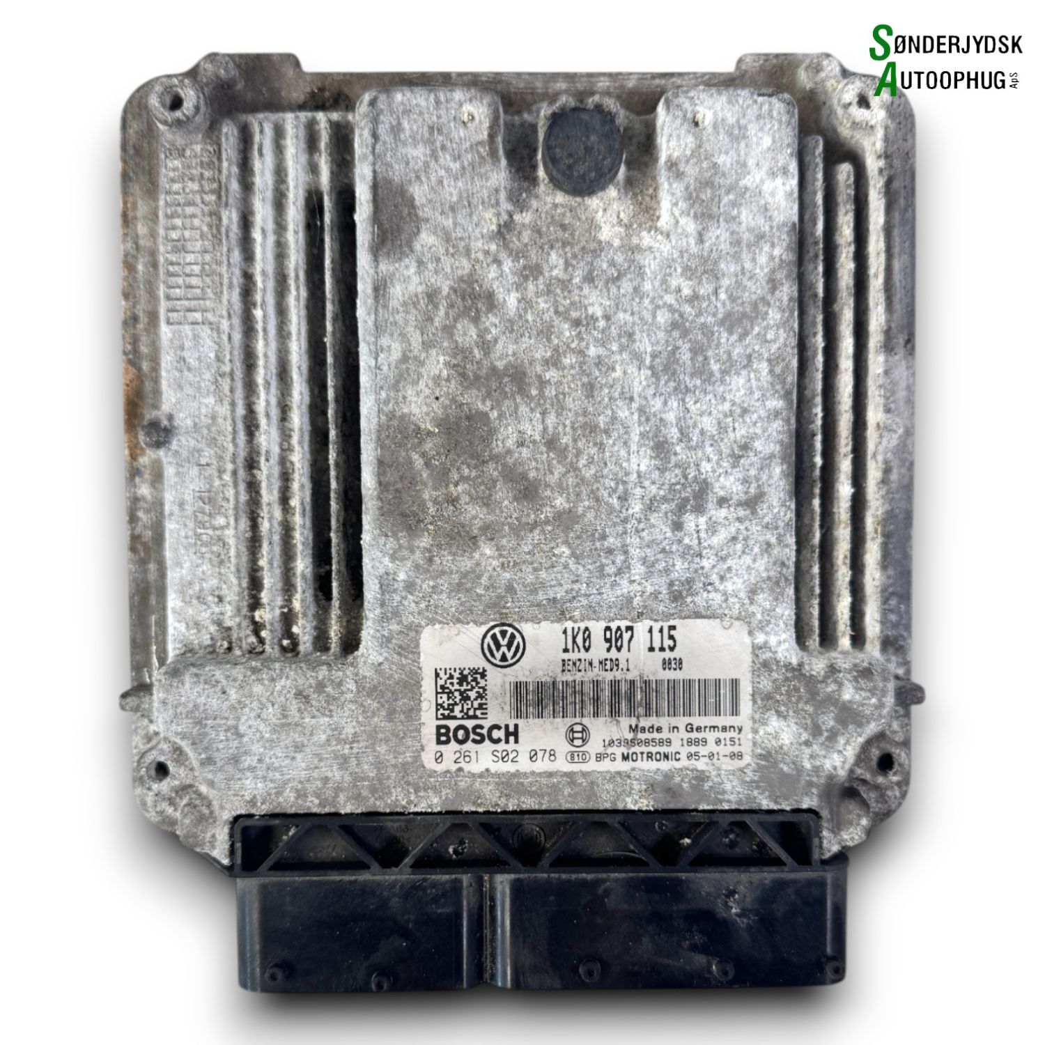 VW Golf 5 1K Motorstyring - Motorstyreboks - Injection Elboks Med OEM Nr. 0261S02078 Fra VW Ophugger