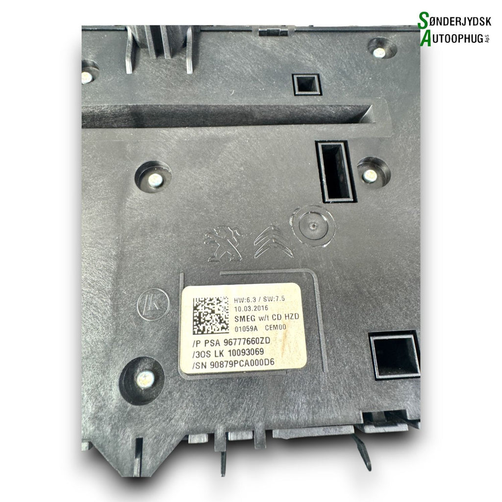 Peugeot 308 Kontakt Katastrofe Med OEM Nr. 96777660ZD Fra Peugeot Ophugger