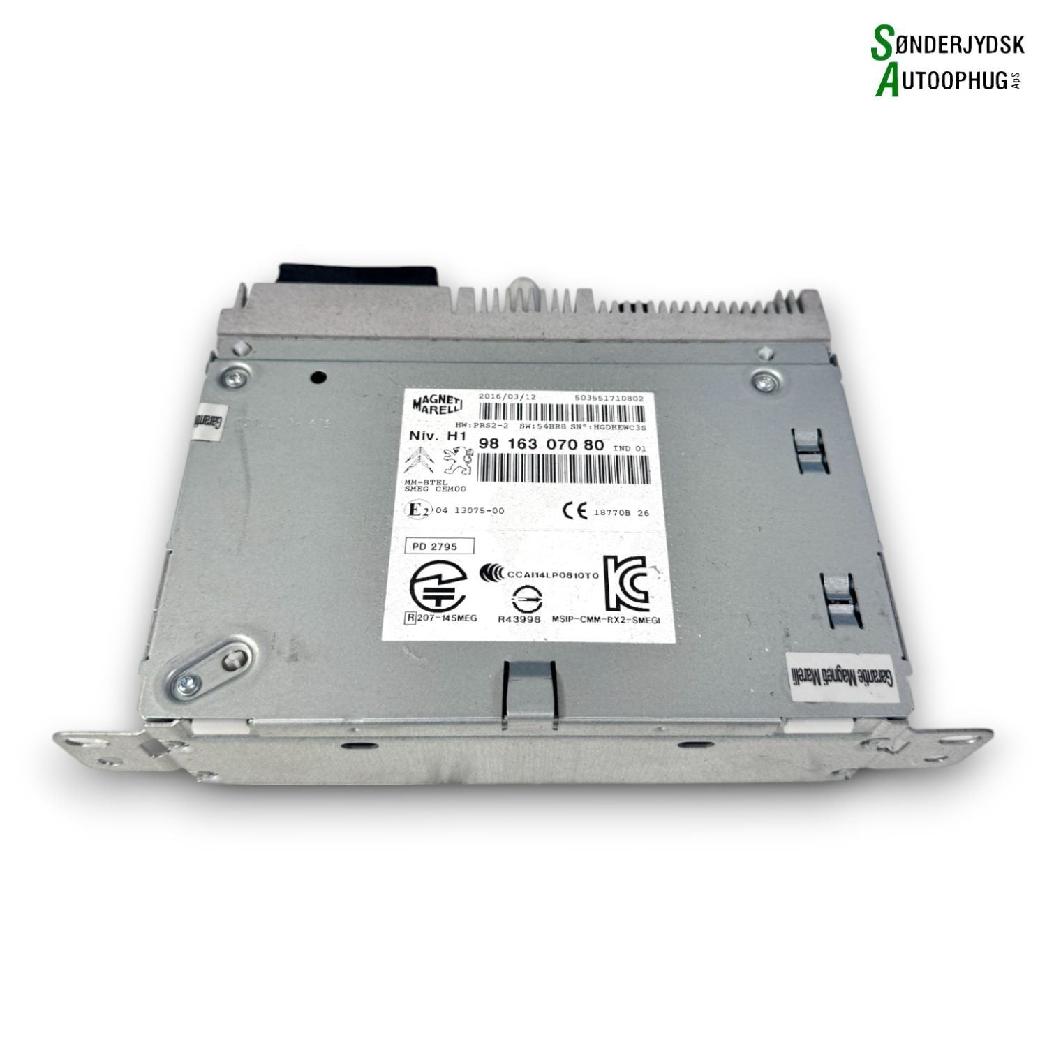Peugeot 308 Radio Med OEM Nr. 9816307080 Fra Peugeot Ophugger