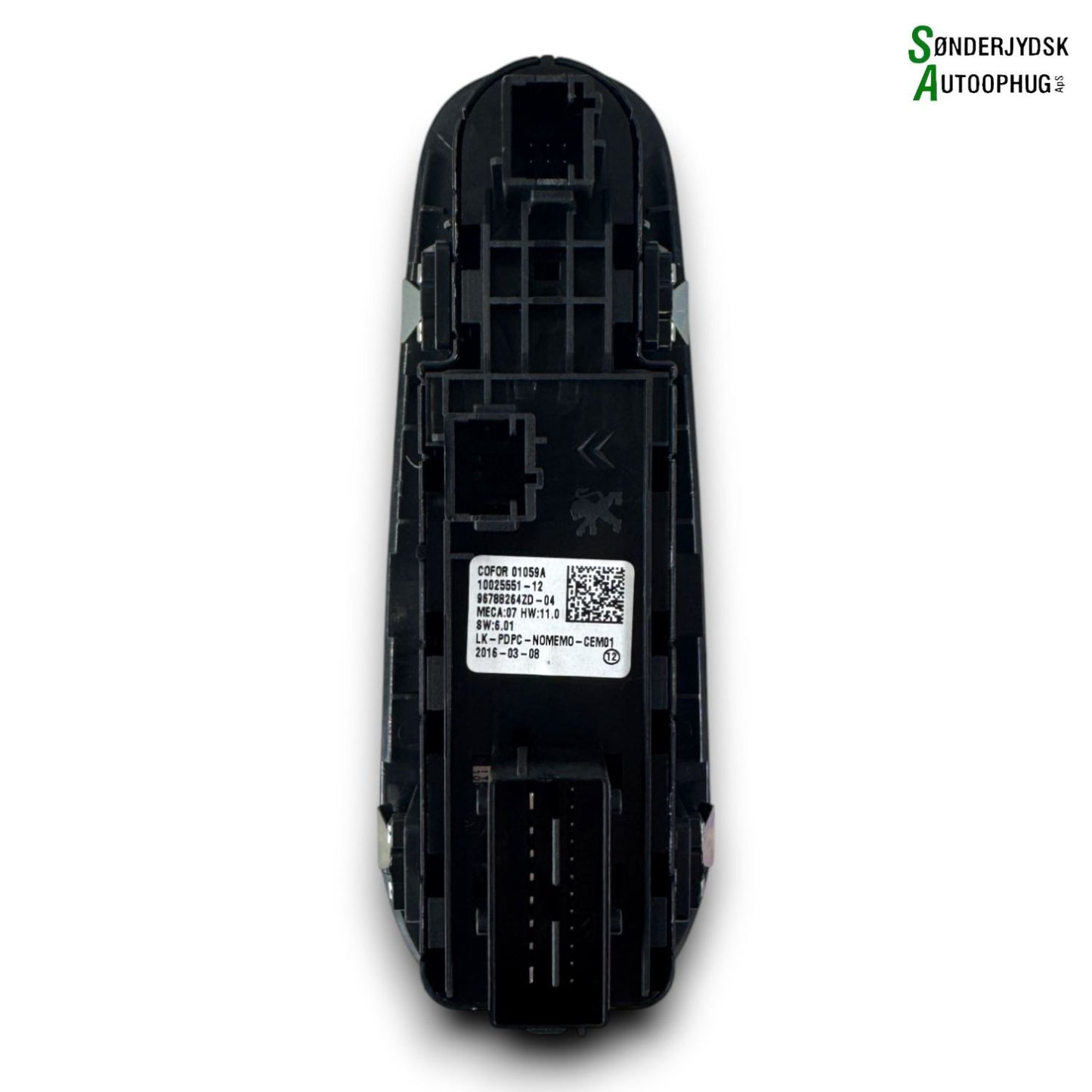 Peugeot 308 Kontakt Rudehejs Med OEM Nr. 96788264ZD Fra Peugeot Ophugger