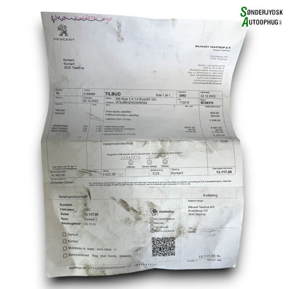 Peugeot 308 Additivdyse Med OEM Nr. 9802763880 Fra Peugeot Ophugger