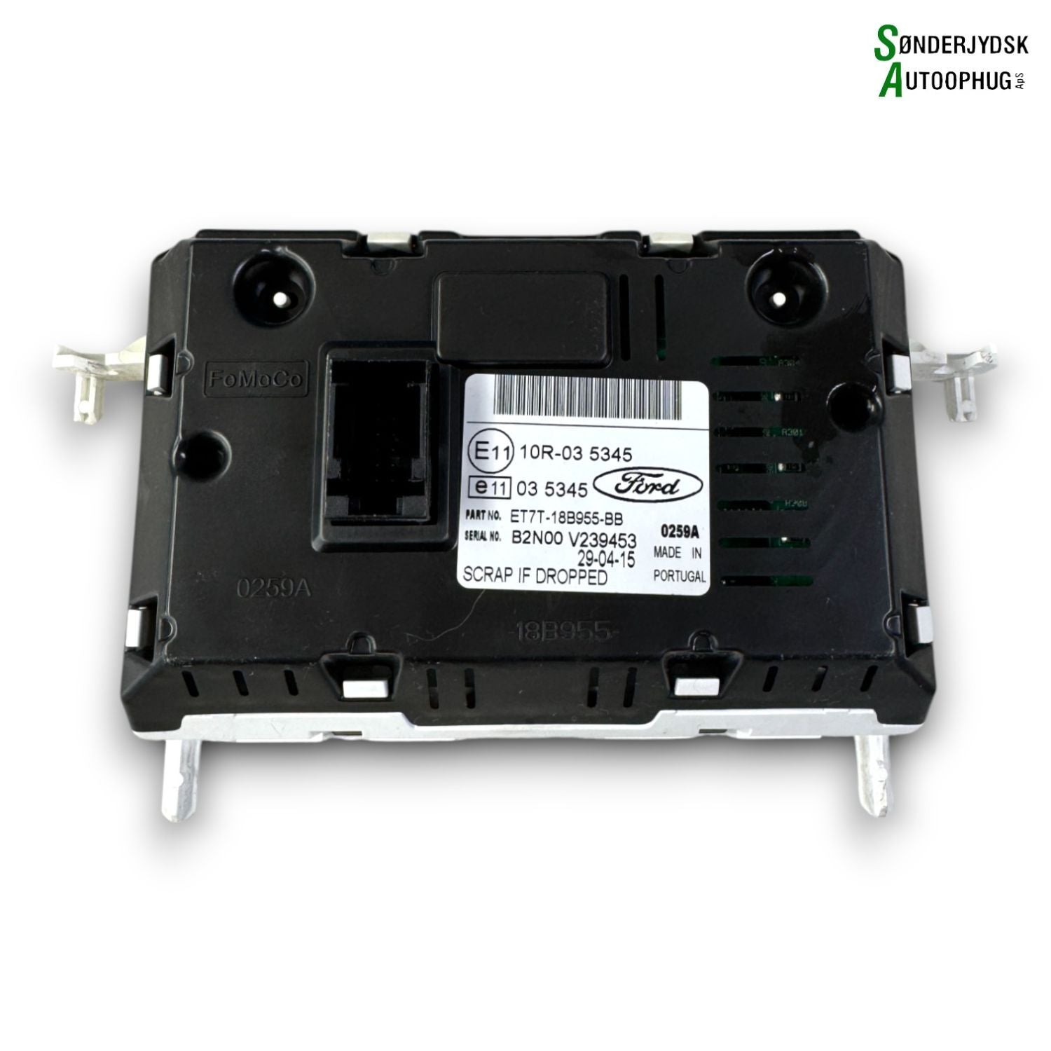 Ford Fiesta 7 Radio, Multi Display Med OEM Nr. ET7T18B955BB Fra Ford Ophugger