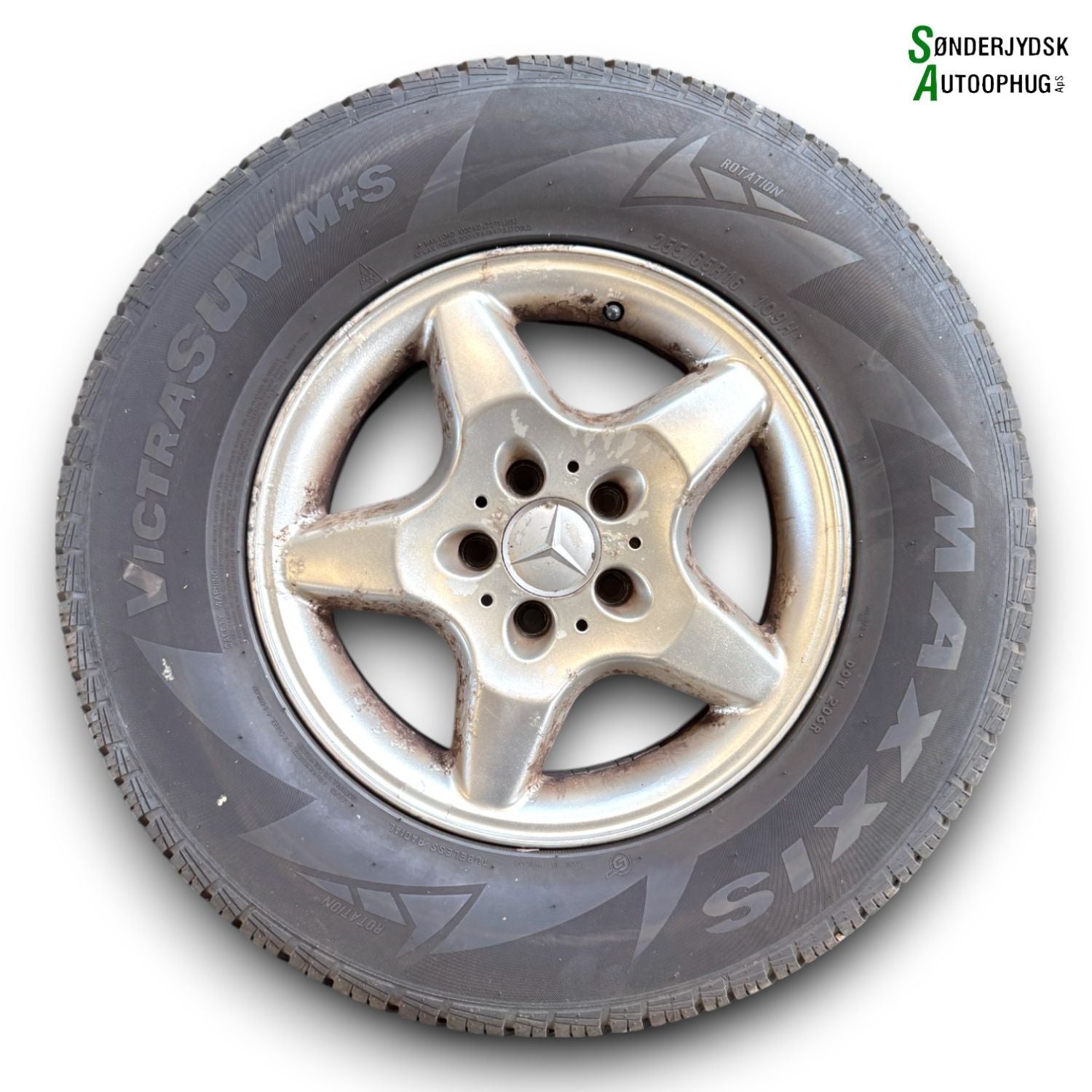 Mercedes ML W163 Fælge M/Vinter Dæk   Med OEM Nr. MAXXIS Fra Mercedes Ophugger