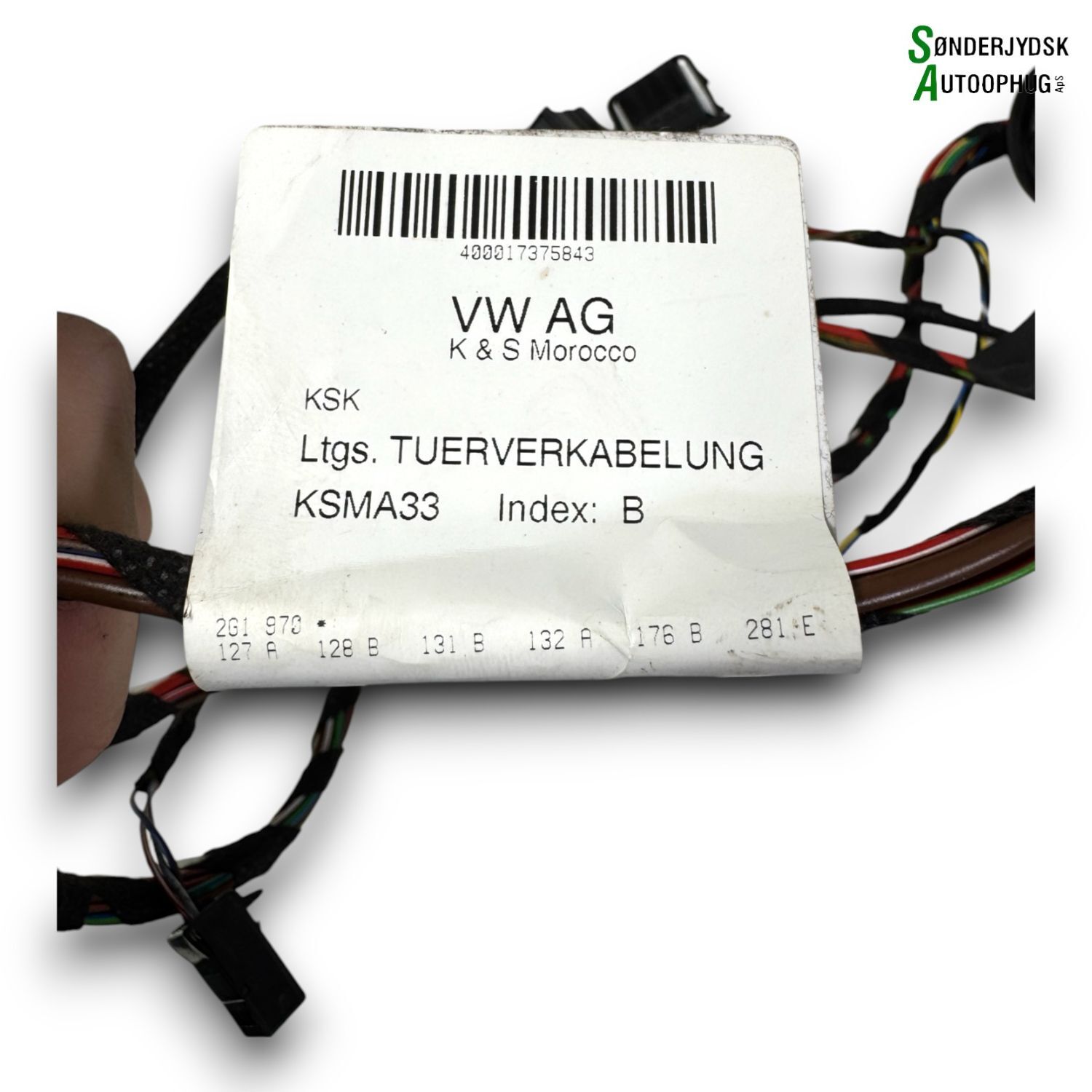 VW Polo AW Ledningsnet Dør Med OEM Nr. 2G1970281E Fra VW Ophugger
