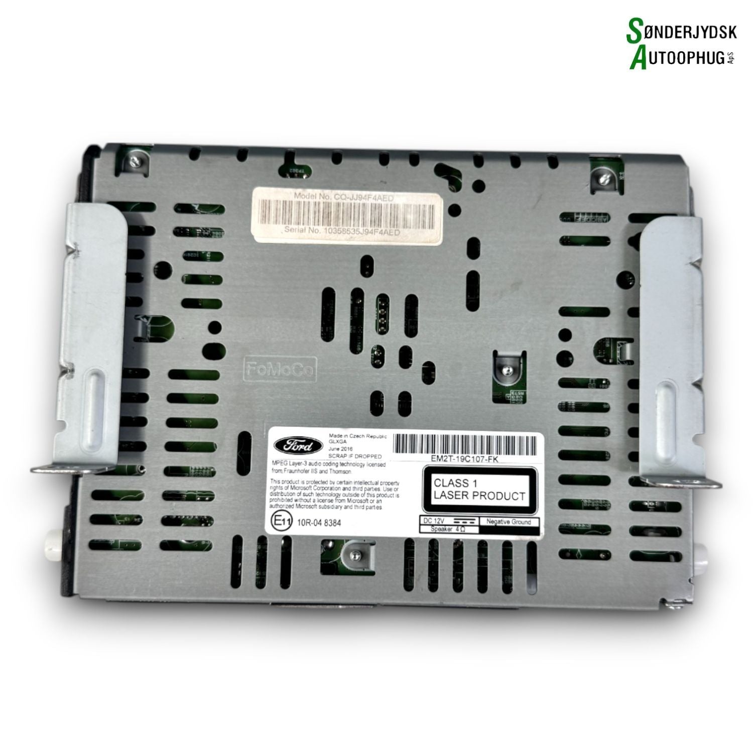 Ford S-Max 2 Radio Med OEM Nr. 2502589 Fra Ford Ophugger