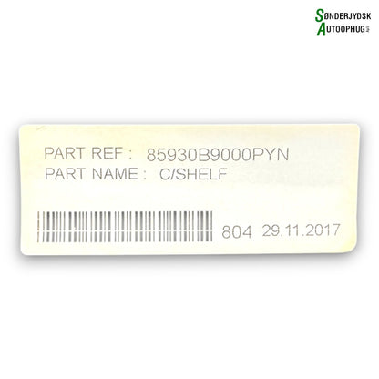 Hyundai I10 Baghylde/Hattehylde Med OEM Nr. 85930B9000PYN Fra Hyundai Autoophug