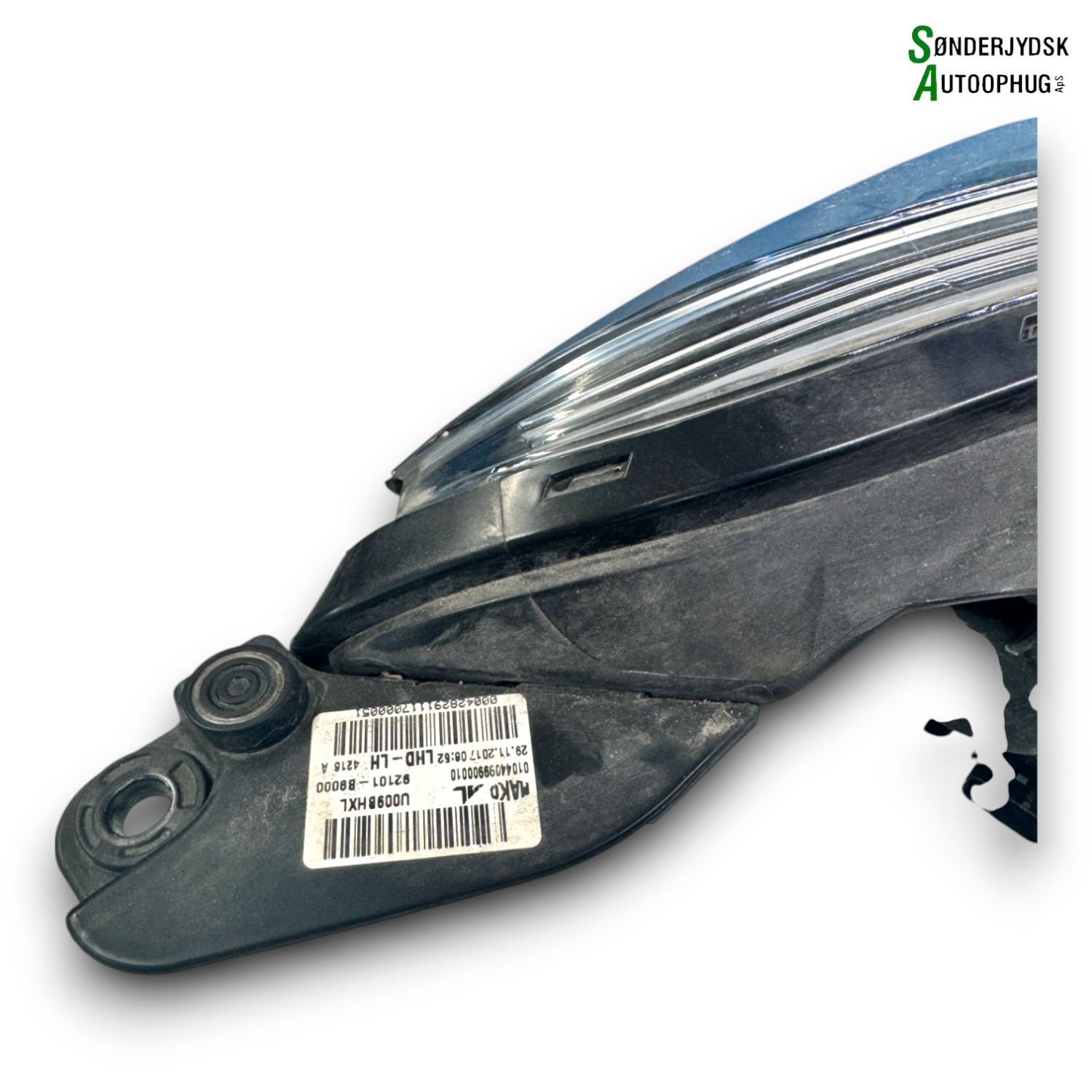 Hyundai I10 Forlygte Med OEM Nr. 92101B9000	 Fra Hyundai Ophugger